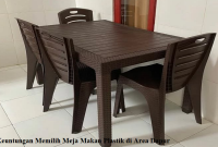 meja makan plastik